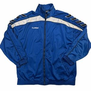 Hummel Blue and White Windbreaker for Men